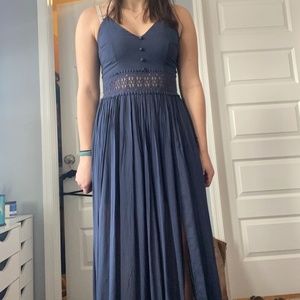 👗 BOGO 50% NWT Navy Maxi Dress with Cutouts